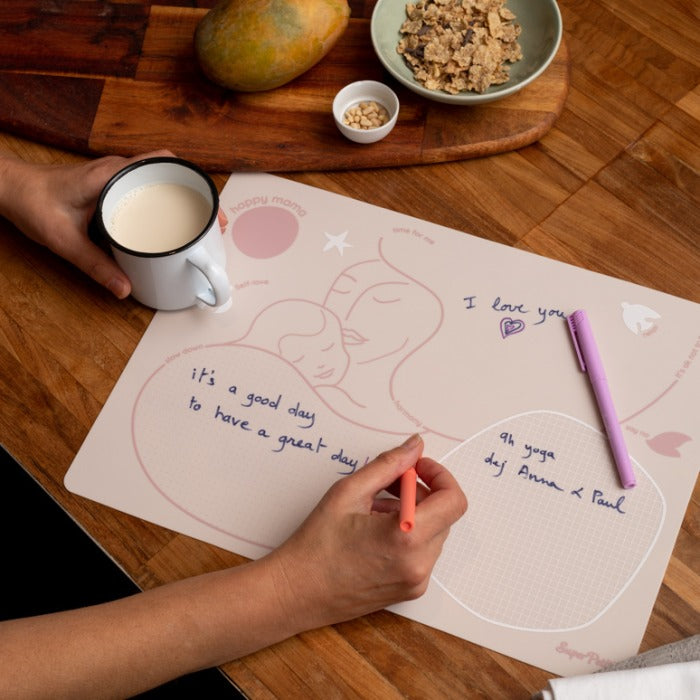 Coloring Mat (5 Erasable Markers - Mum)