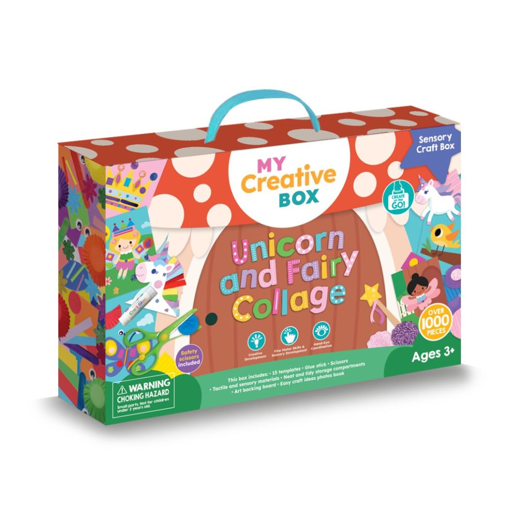 Unicorn and Fairy Collage Sensory Craft Box