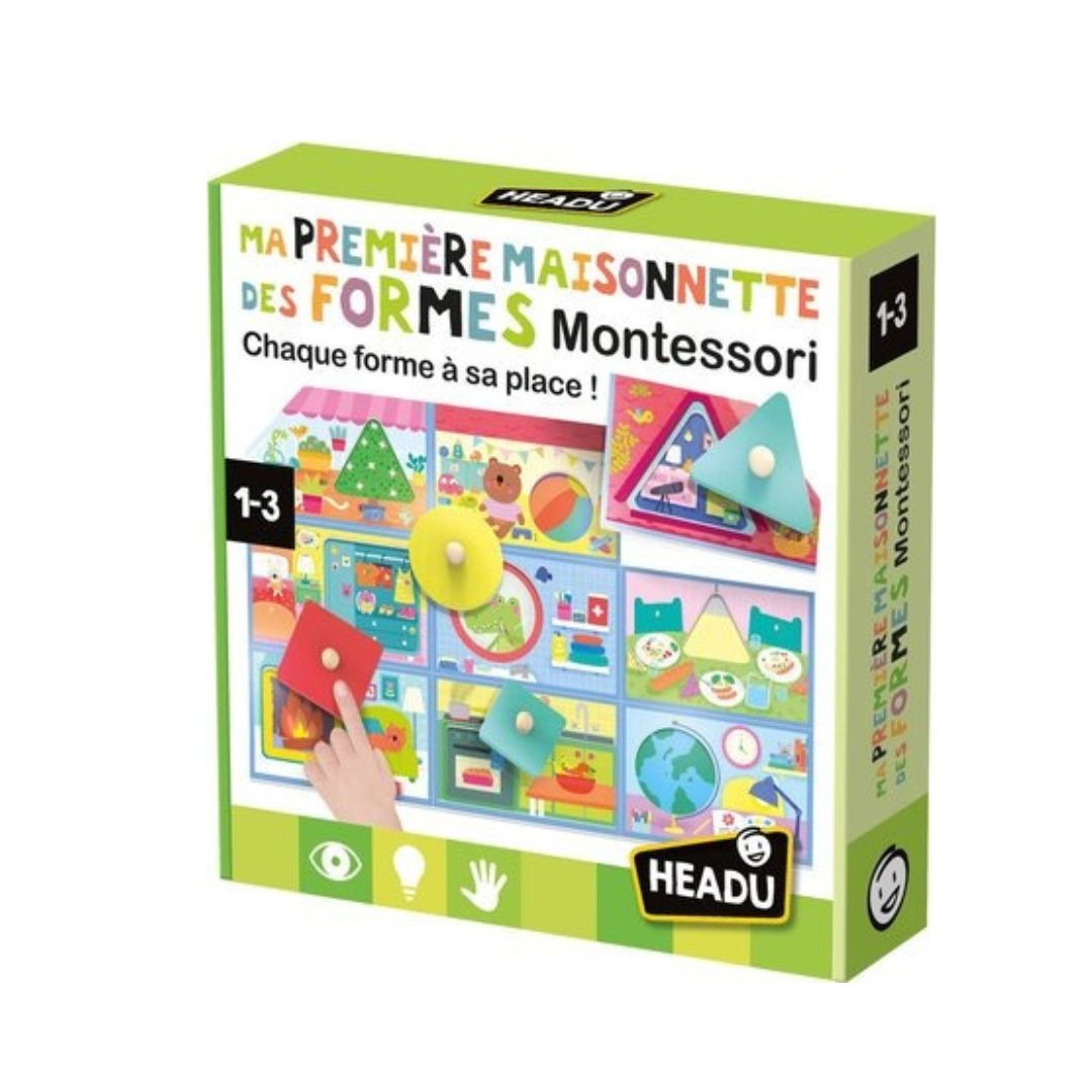 HEADU Montessori My First Little Shape House- French