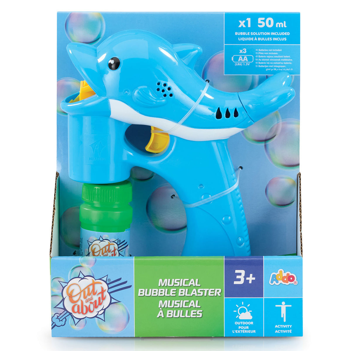 Out and About Musical Bubble Blaster Assorted