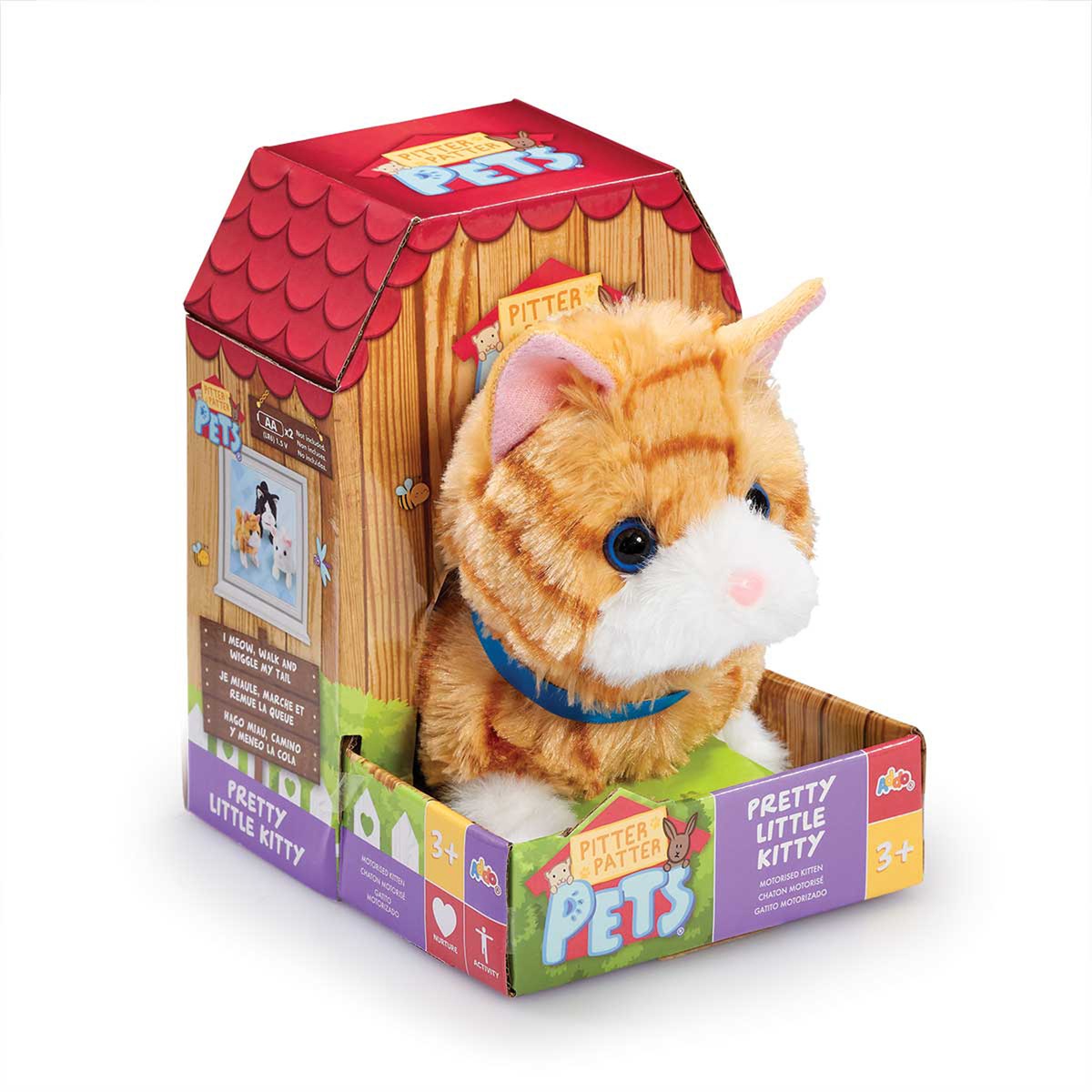 Pitter Patter Pets Pretty Little Kitty Ginger Cat Electronic Pet