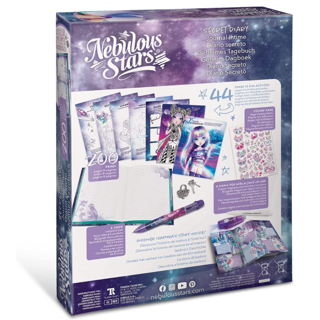 Nebulous Stars Secret Journal for Girls with Magic Ink Pen