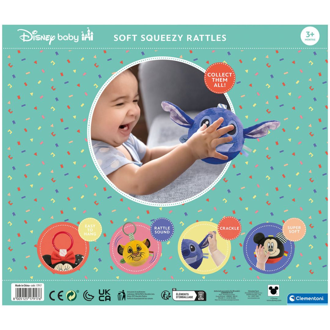 Disney Animal Friends Soft Rattle Assorted