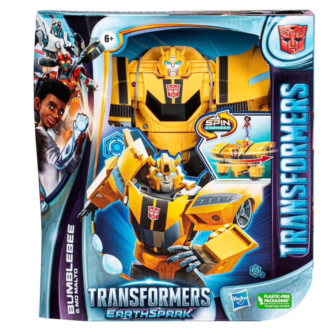 Transformers Toys EarthSpark Spin Changer Bumblebee