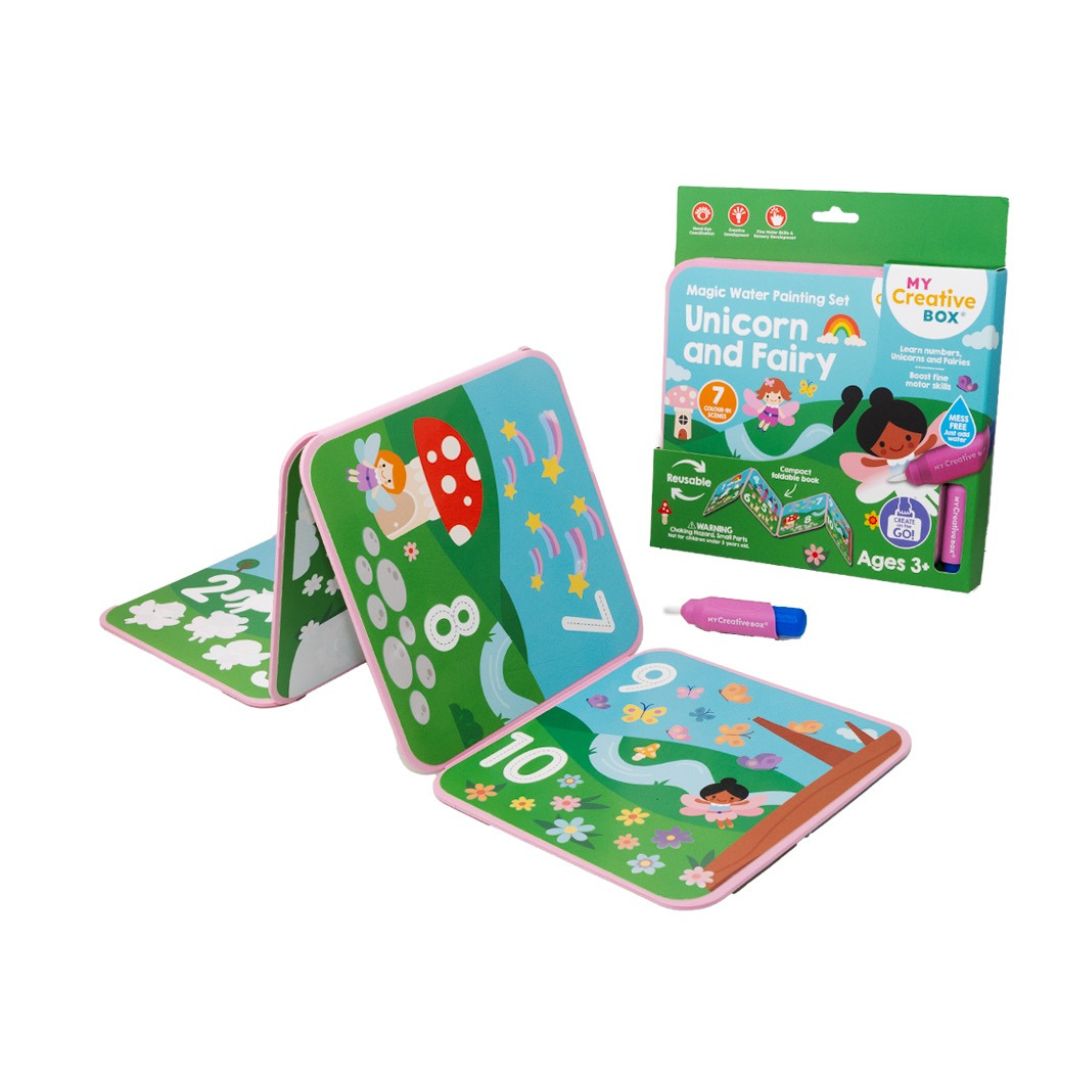 Unicorn and Fairy Magic Water Painting Set