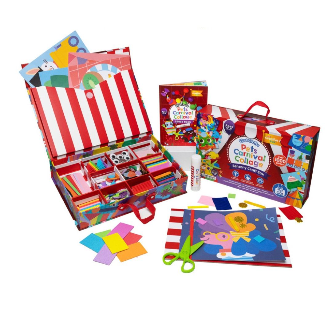 Pets Carnival Collage Sensory Craft Box