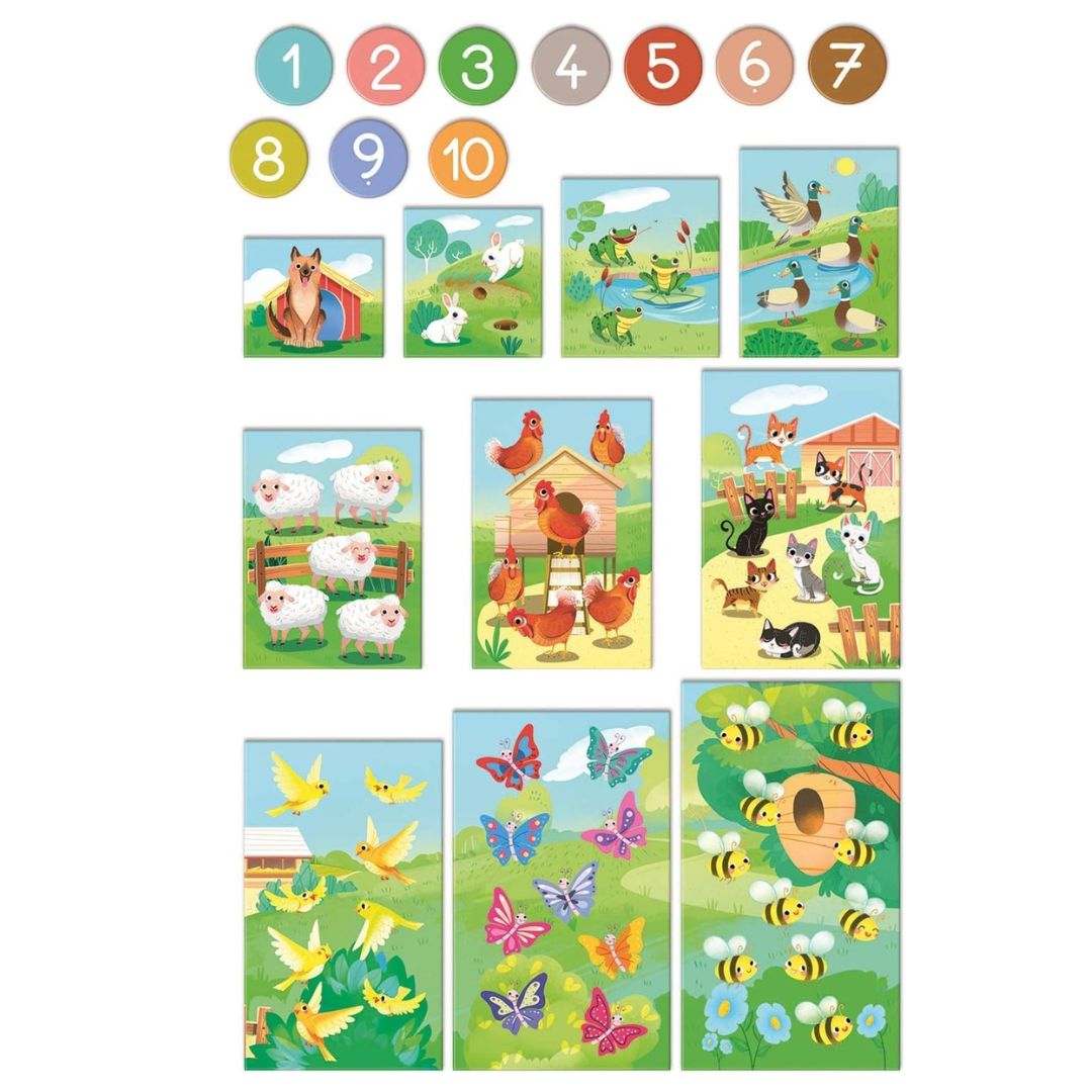 Clementoni Education Numbers 1 to 10 Learn Numbers Fun Matching Game