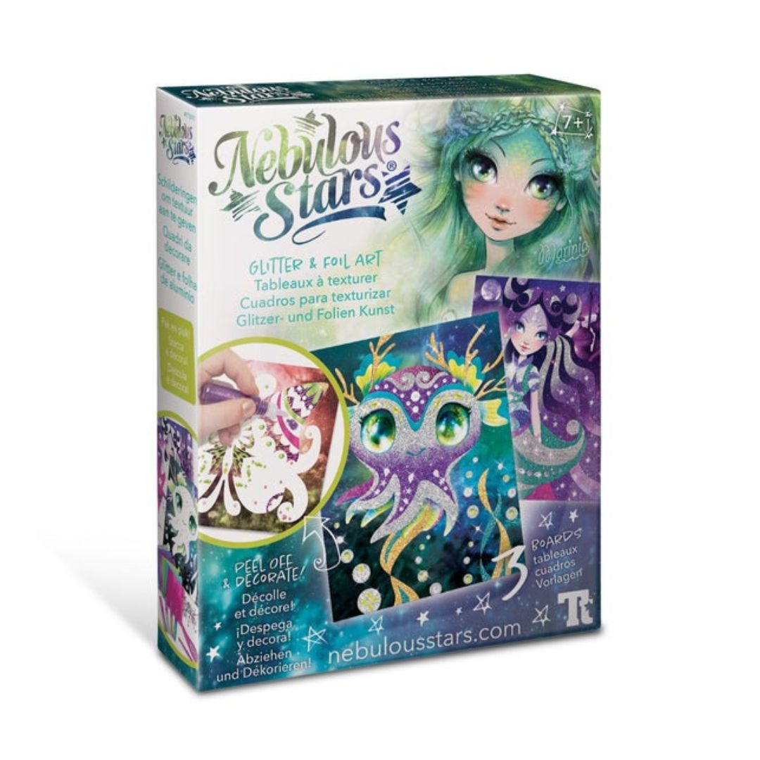 Nebulous Stars Glitter and Foil Art