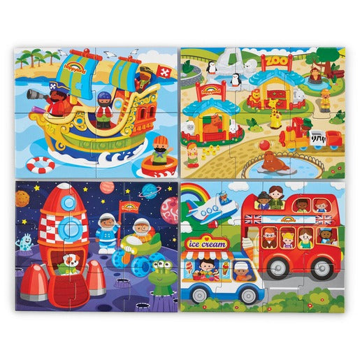 Happyland 4 in 1 Puzzles