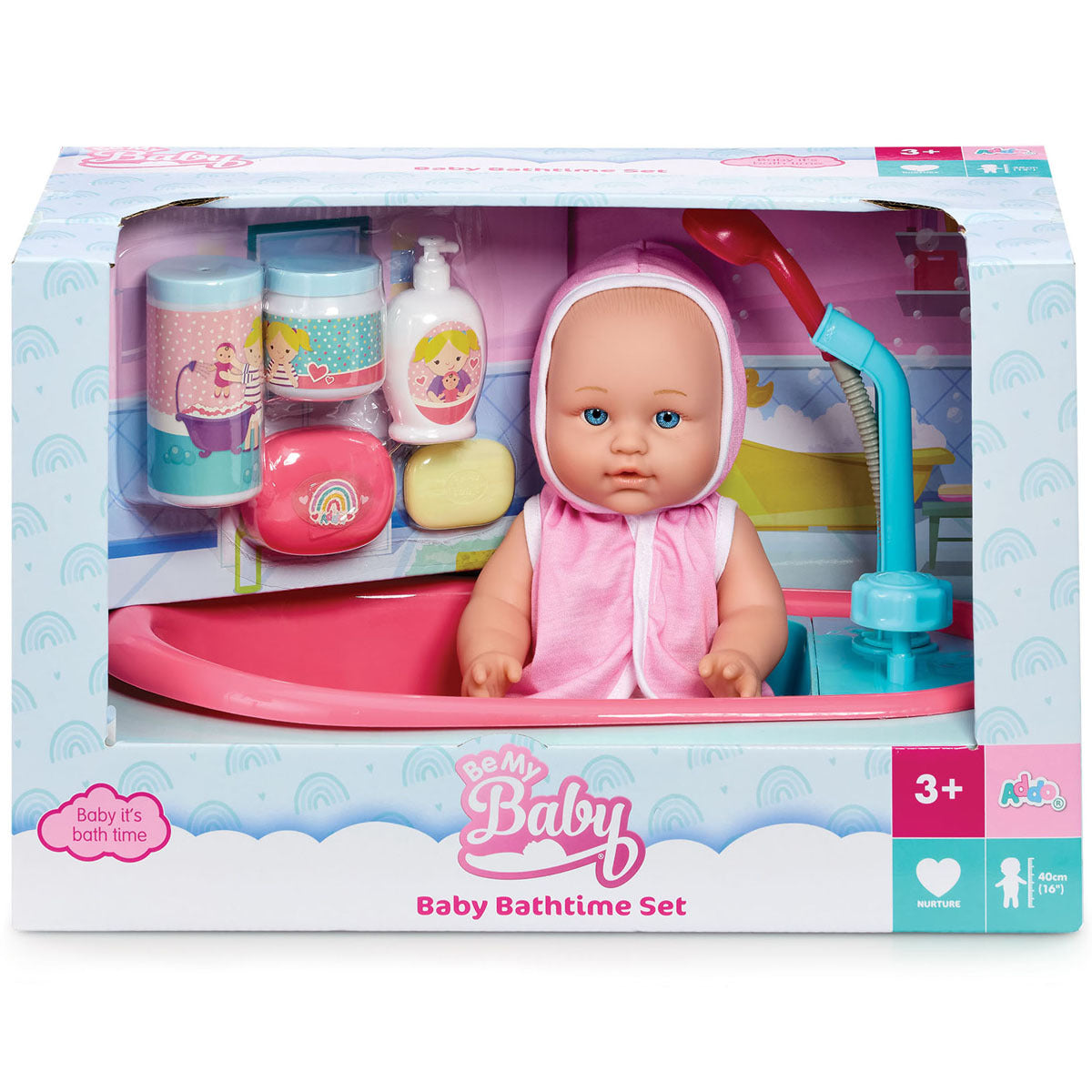 Be My Baby Doll and Bath Bathtime Playset