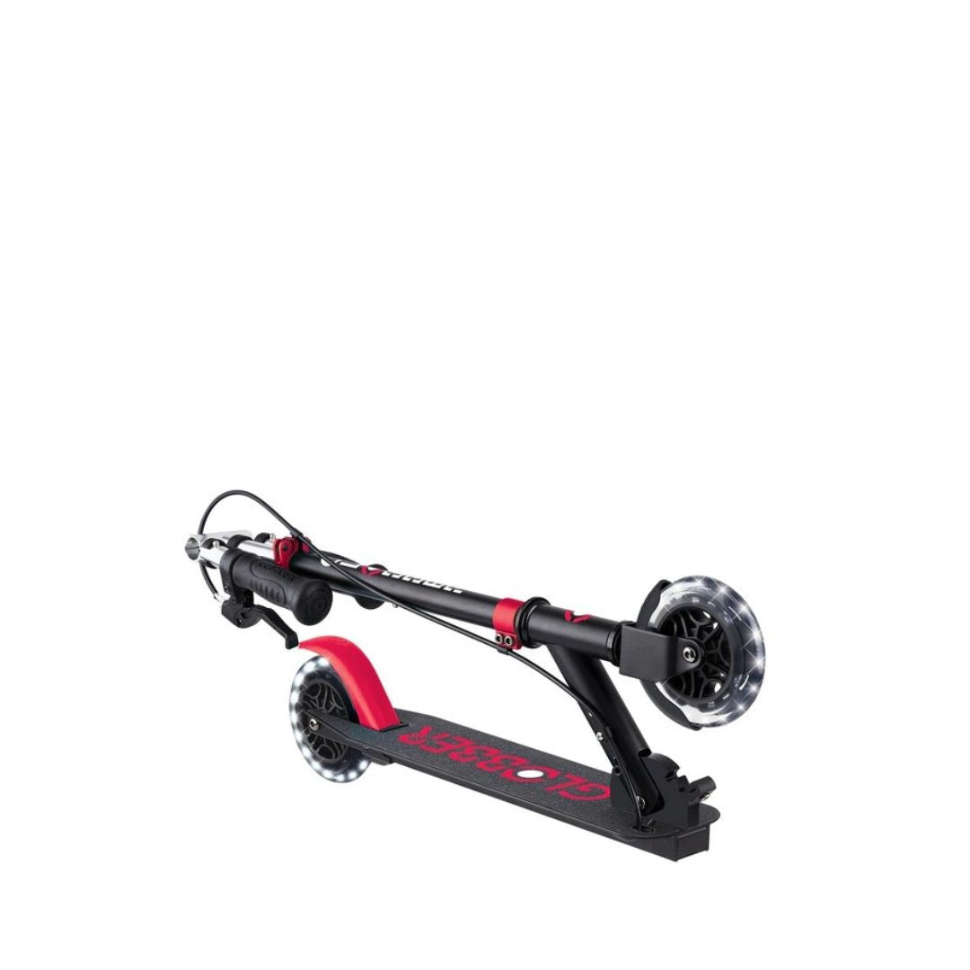 Globber Flow Element Junior Lights Scooter Black / Red