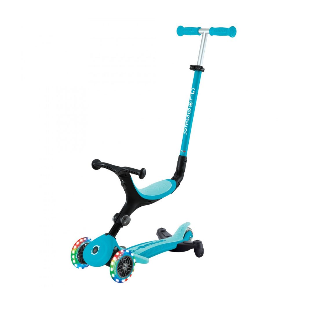 Globber Go Up Active Lights 360° Scooter Aqua Blue