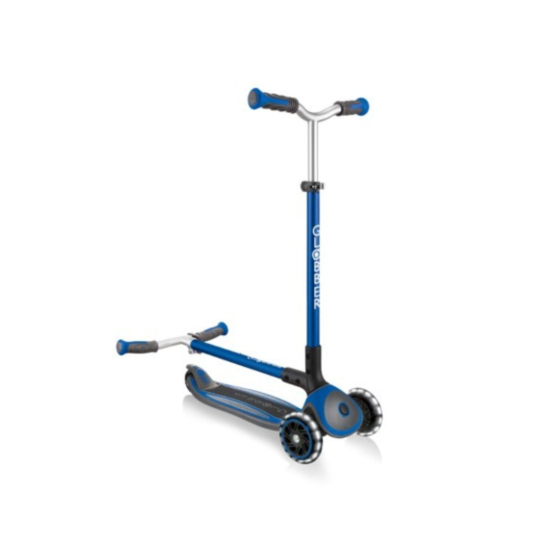 Globber Master Lights 3-wheel light up Navy Blue Scooter