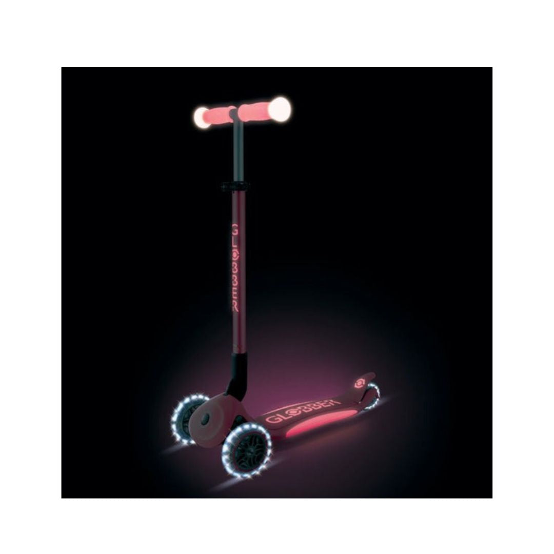 Globber Elite Glow Lights Coral Pink