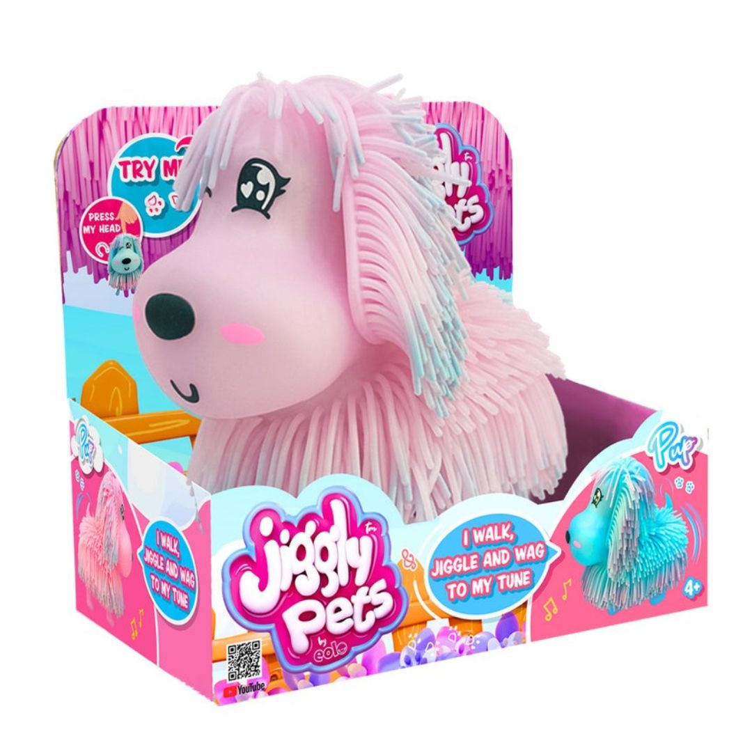 Pink Puppy Jumping Pet Toy