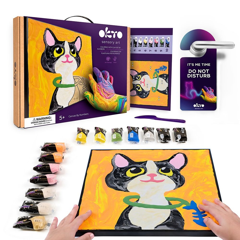 Modeling Clay 3D Painting Cat