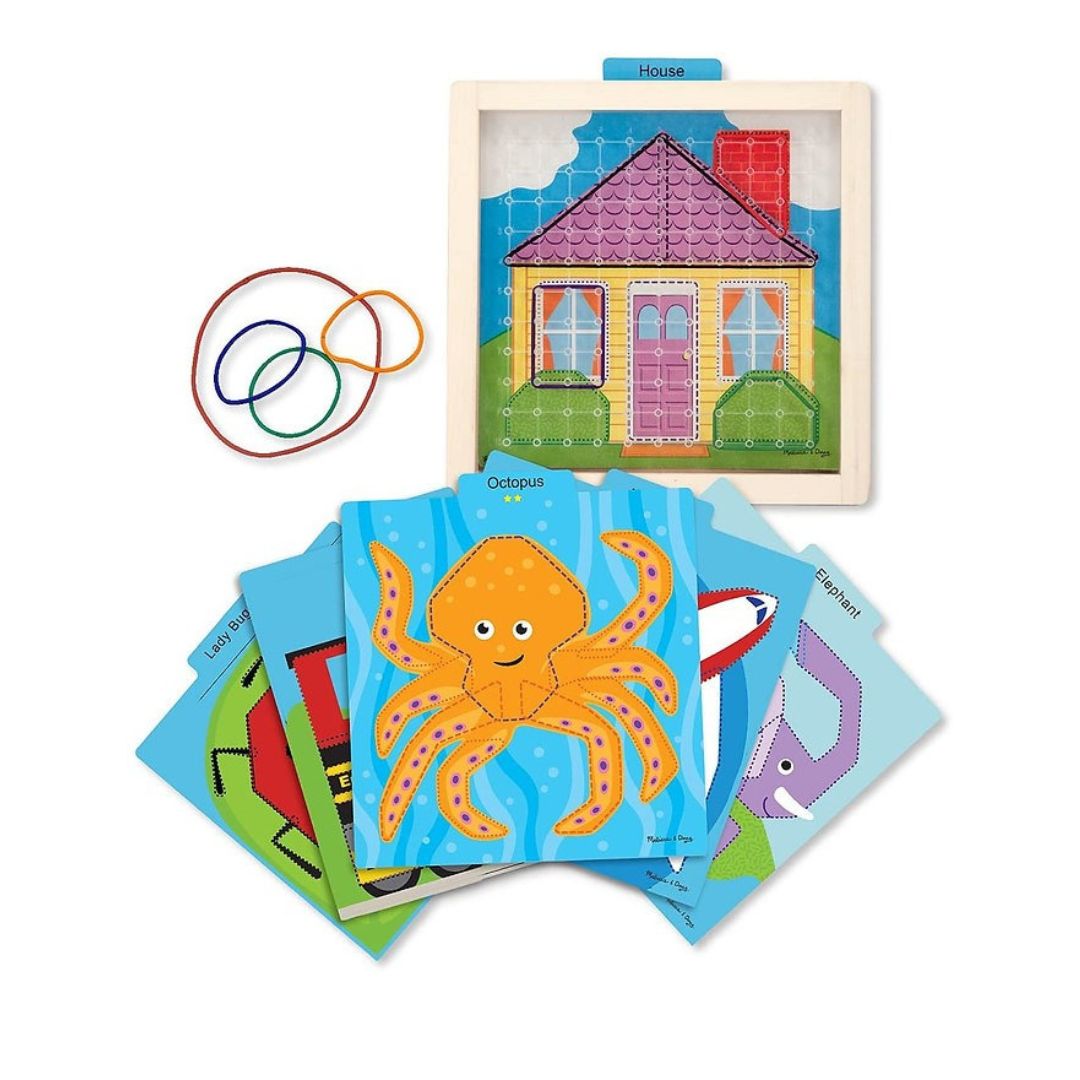 Stretch and Match Geoboard