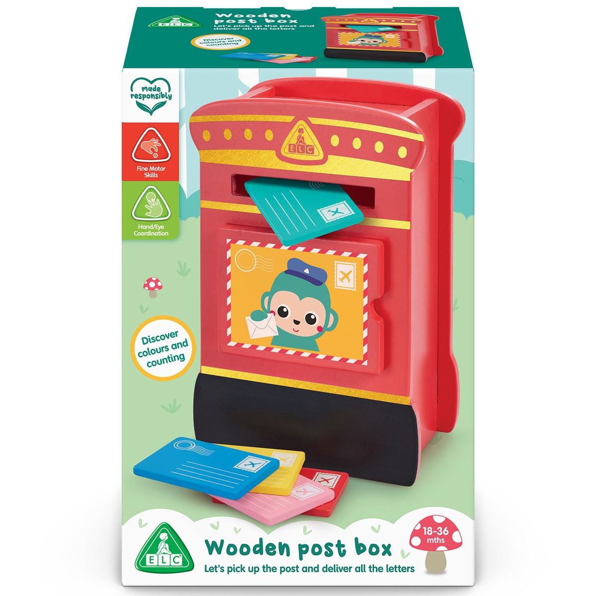 Early Learning Centre Wooden Post Box Playset