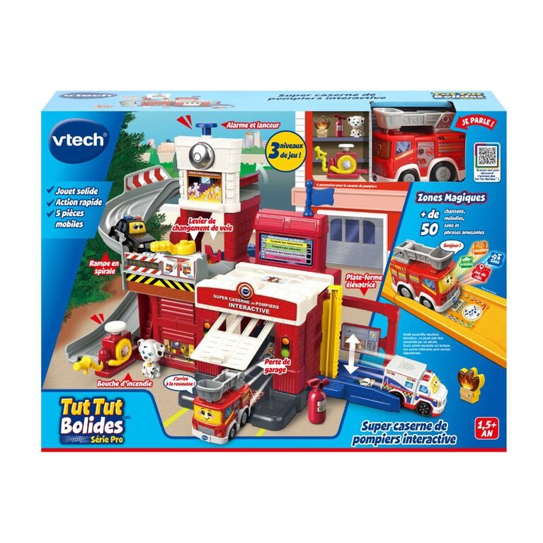 Tut Tut Bolides Rescue Tower Firehouse - French Edition
