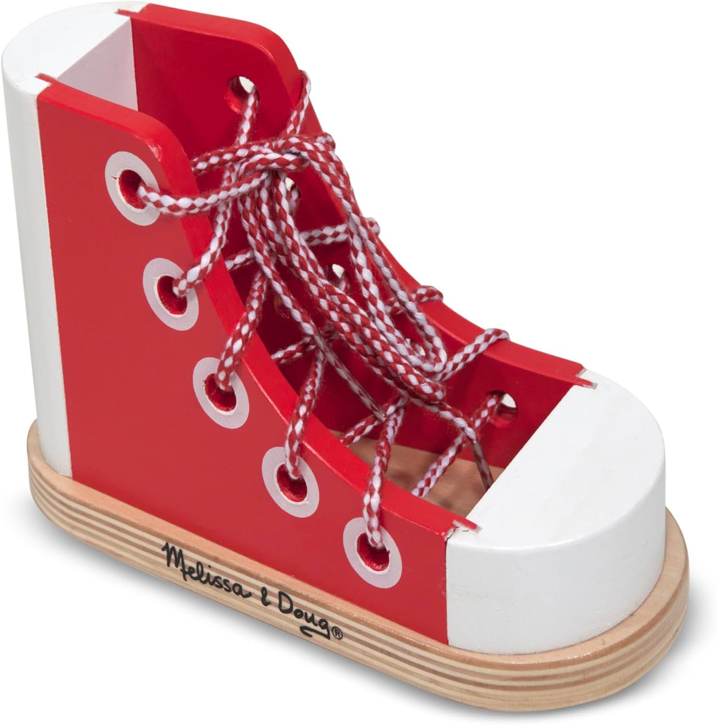 Wooden Lacing Shoe
