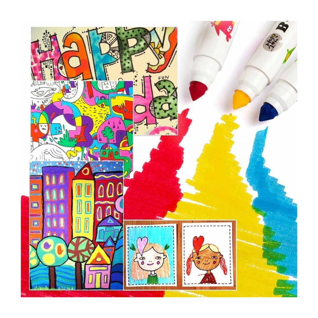 12 Colour Baby Roo Washable Markers
