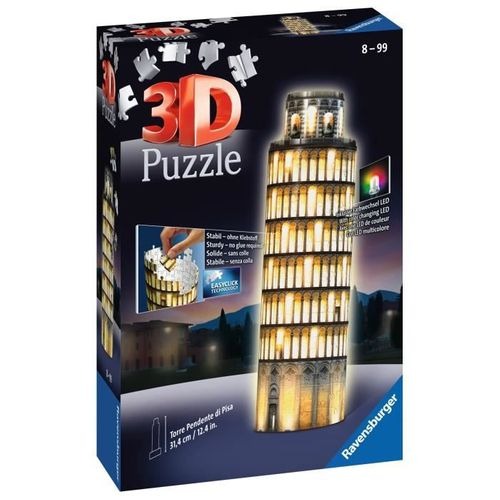3D Puzzle Tower of Pisa Night Edition