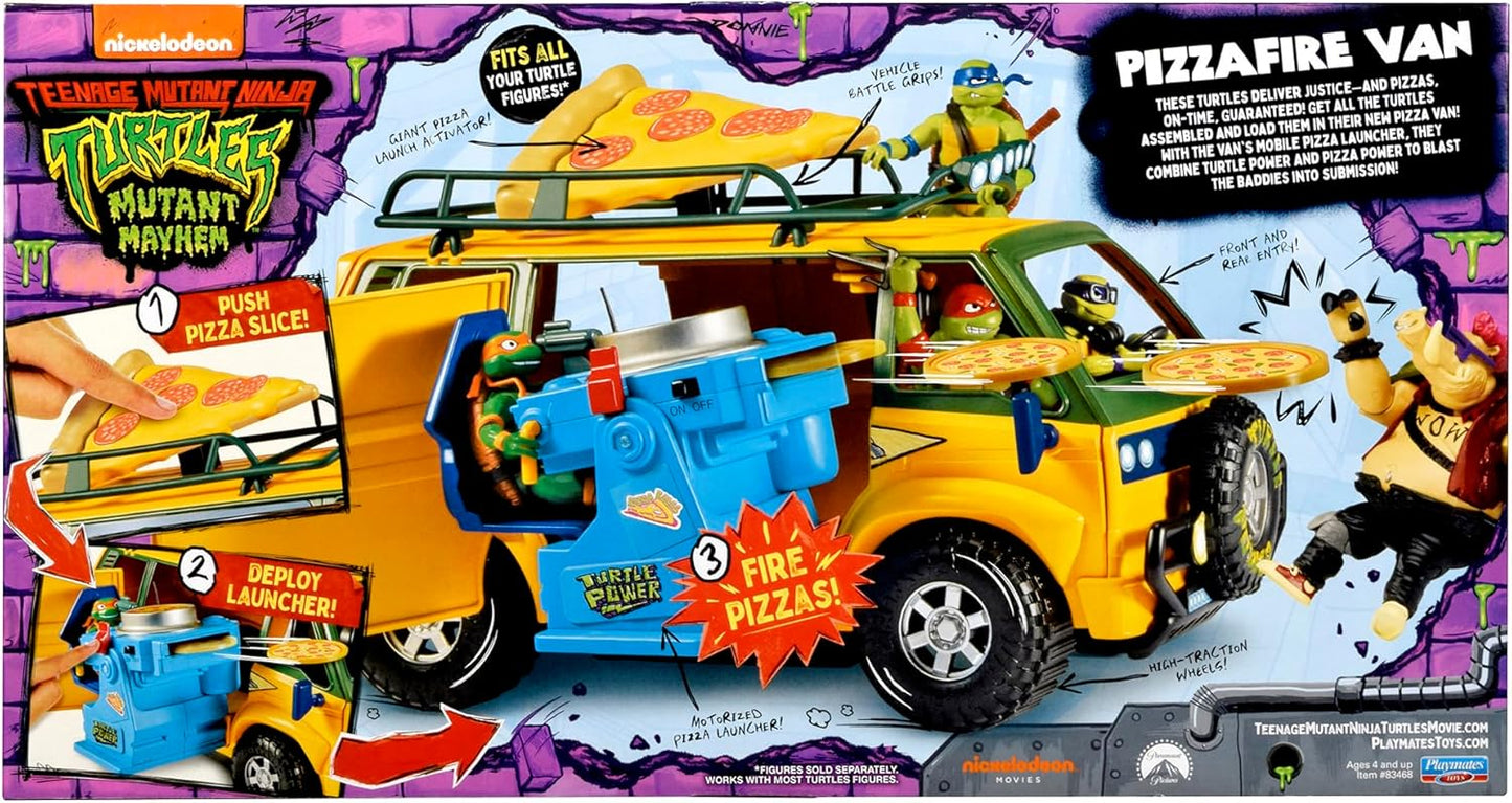 Teenage Mutant Ninja Turtles Mutant Mayhem Pizza Fire Delivery Van