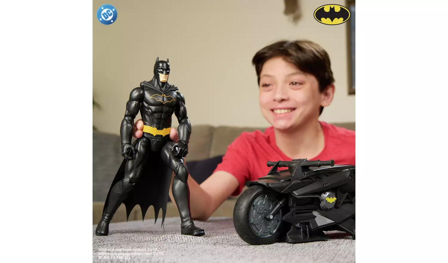 Batman RC Batcycle and 12 Inch