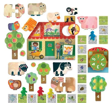 6 intelligences for playing on the farm - French