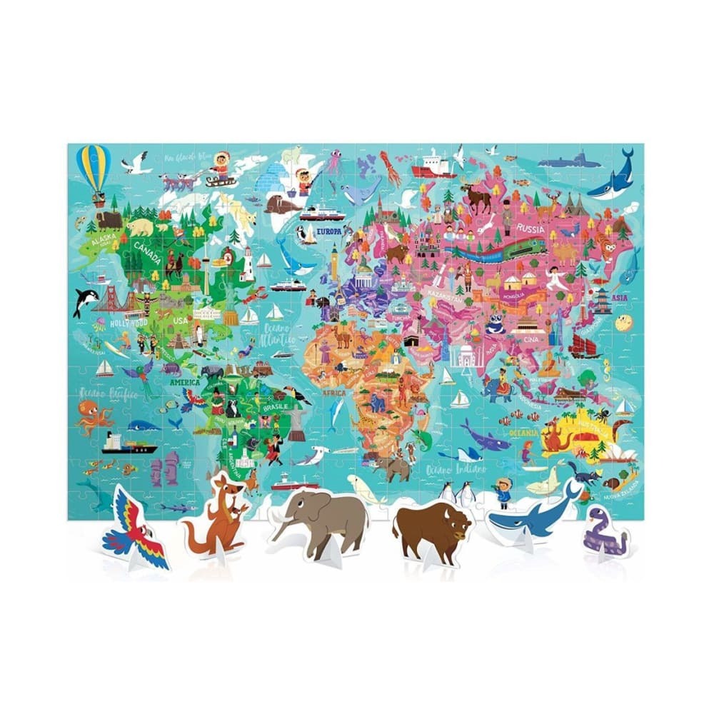 HEADU Jigsaw Puzzle World with 3D Elements