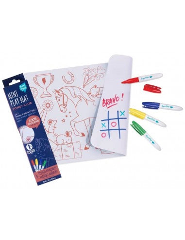 Coloring Mat (5 Erasable Markers - Poney Club)