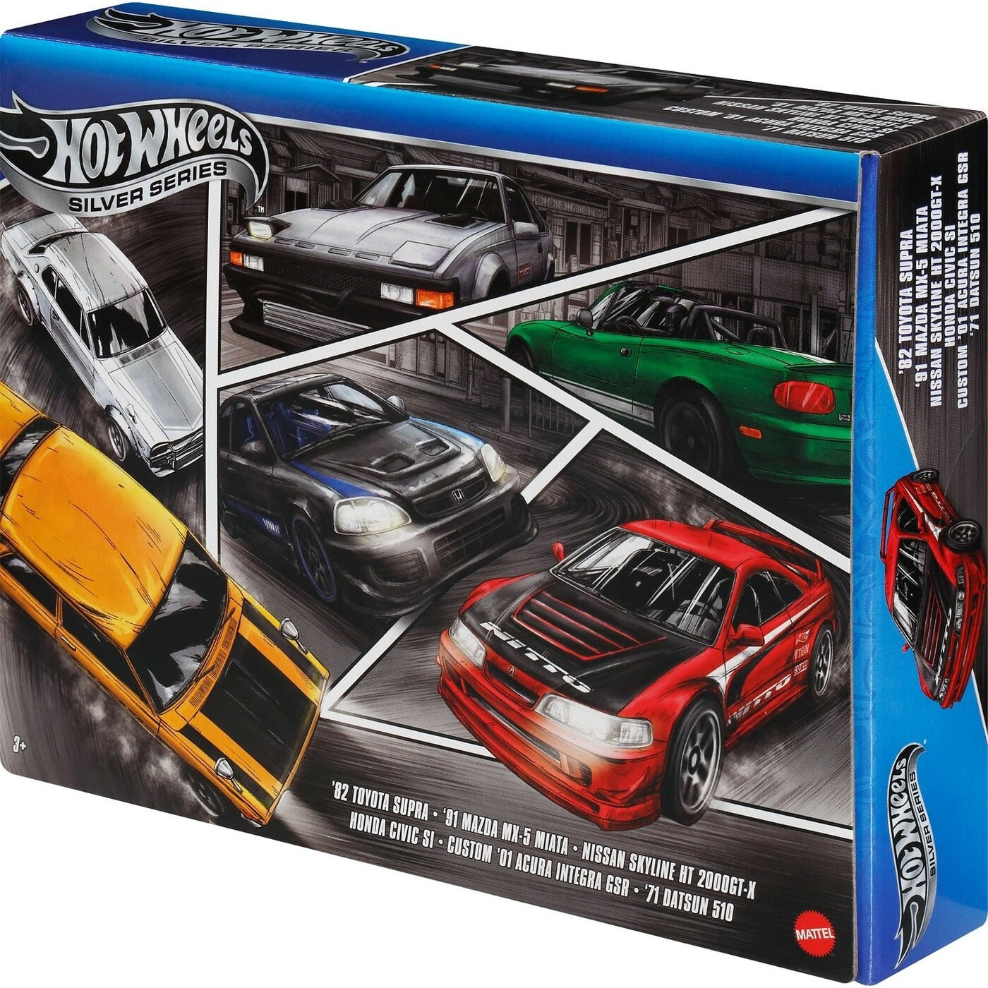 DieCast Toy Cars, Set Of 6 Japanese Vehicles