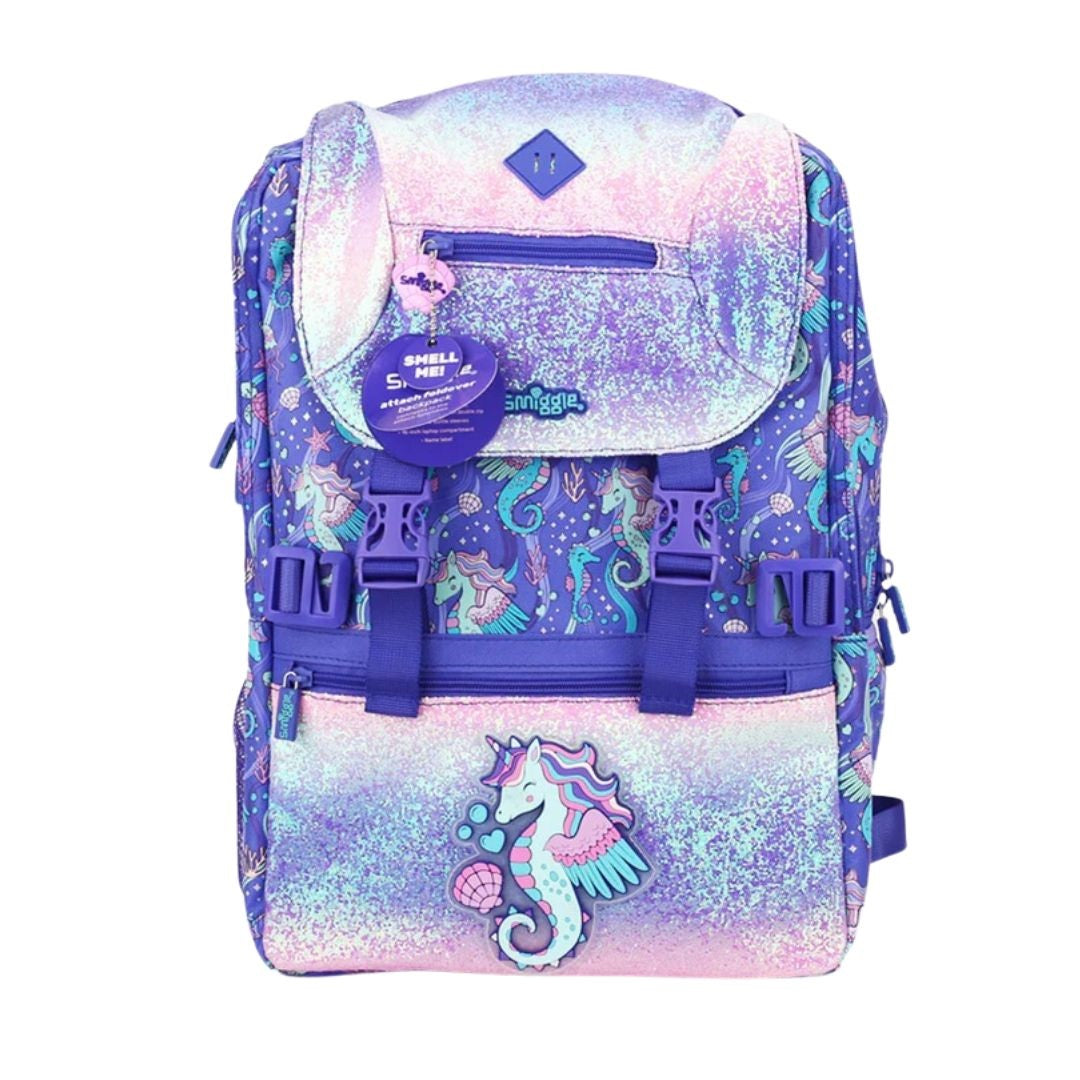 Smiggle Foldover Sea Horse Backpack