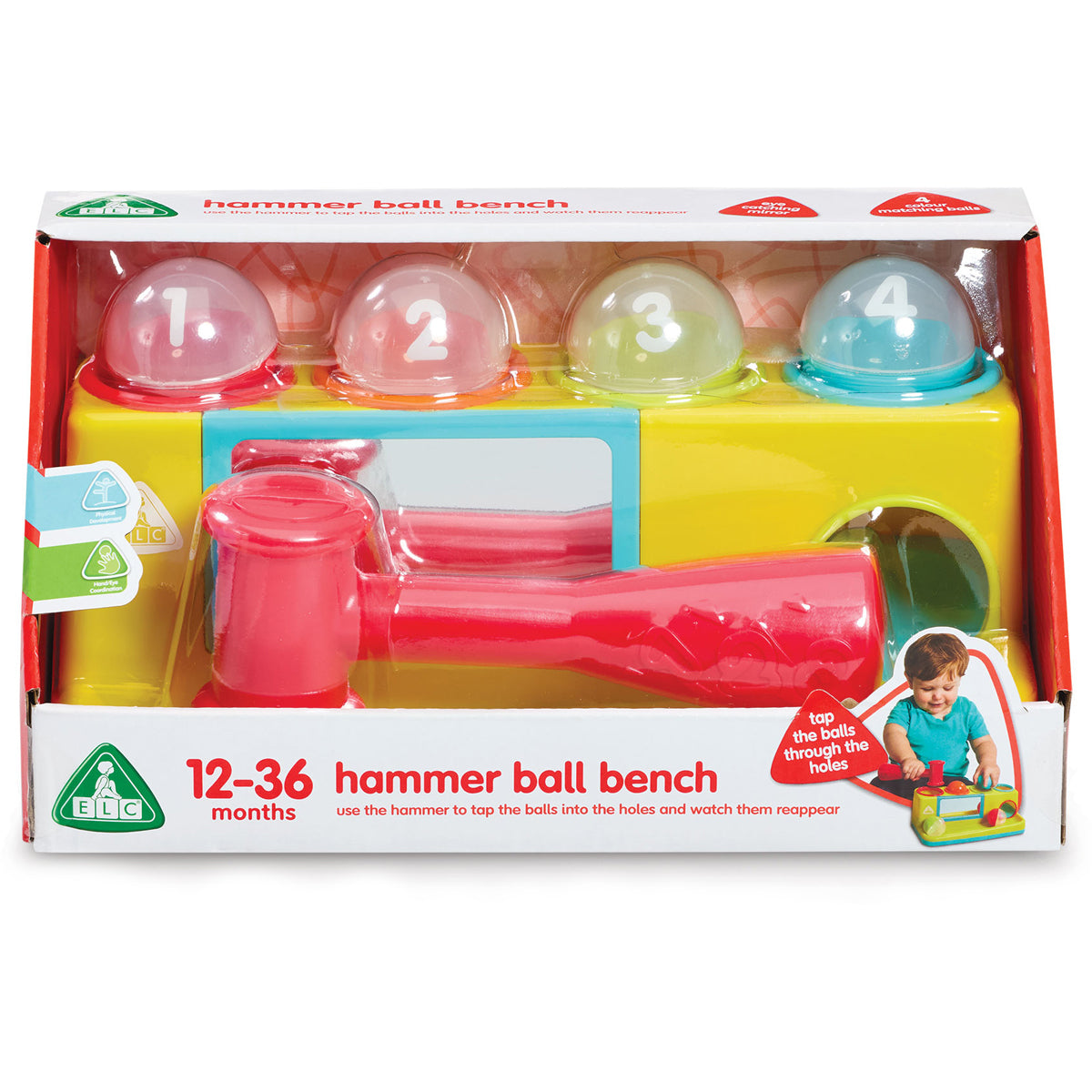 Hammer Ball Bench Activity Toy