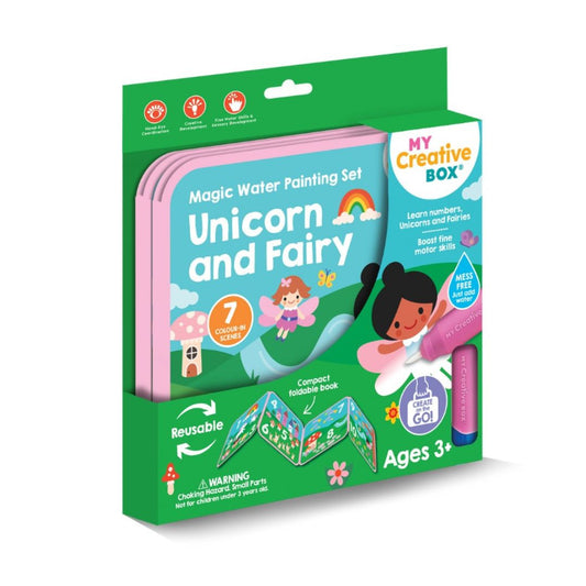 Unicorn and Fairy Magic Water Painting Set