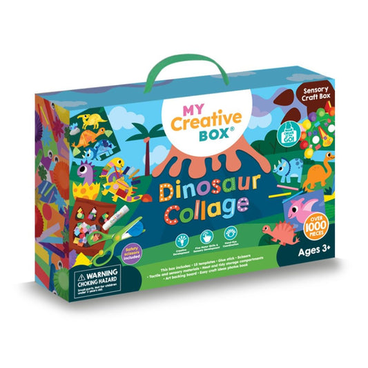 Dinosaur Collage Sensory Craft Box
