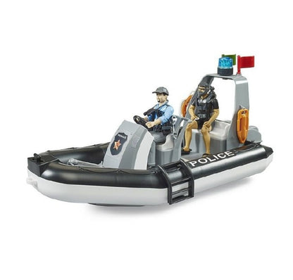 Bruder bworld police inflatable boat