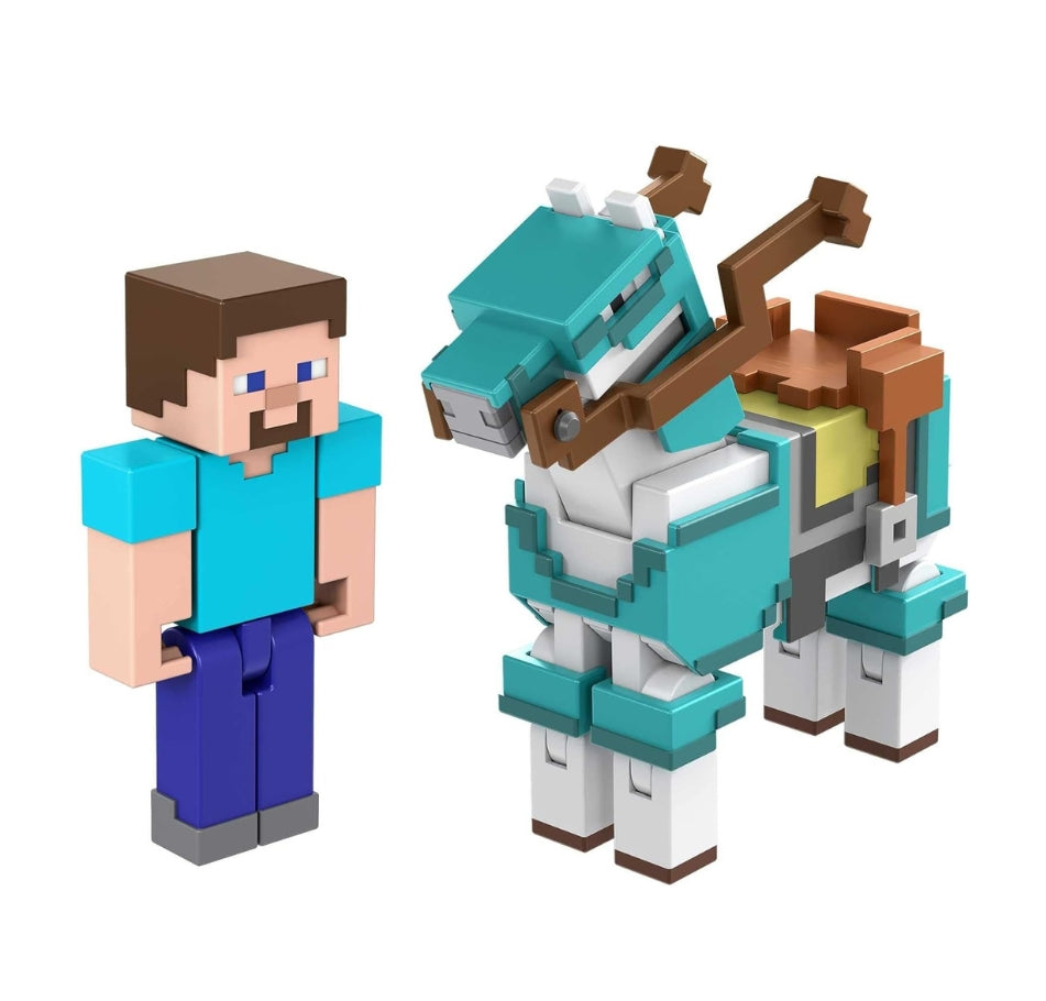 Minecraft Steve And Armored Horse