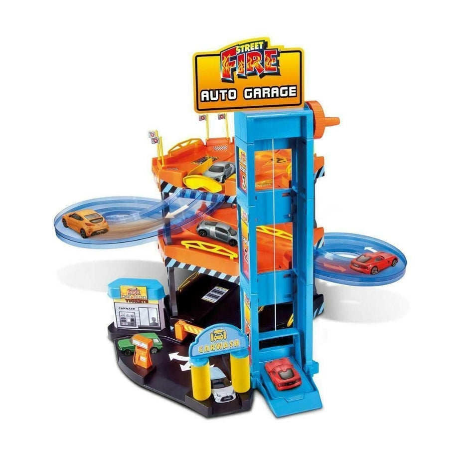 Burago Street Fire Auto Garage Playset