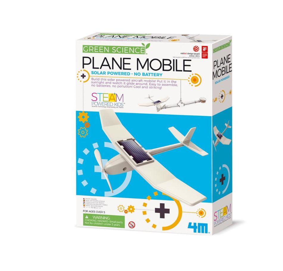 4M Green Science Plane Mobile