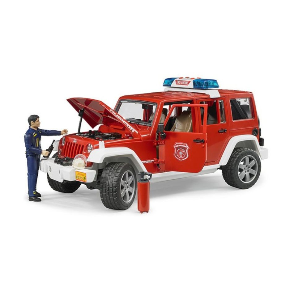 Bruder Jeep Wrangler Unlimited Rubicon Fire Department Vehicle