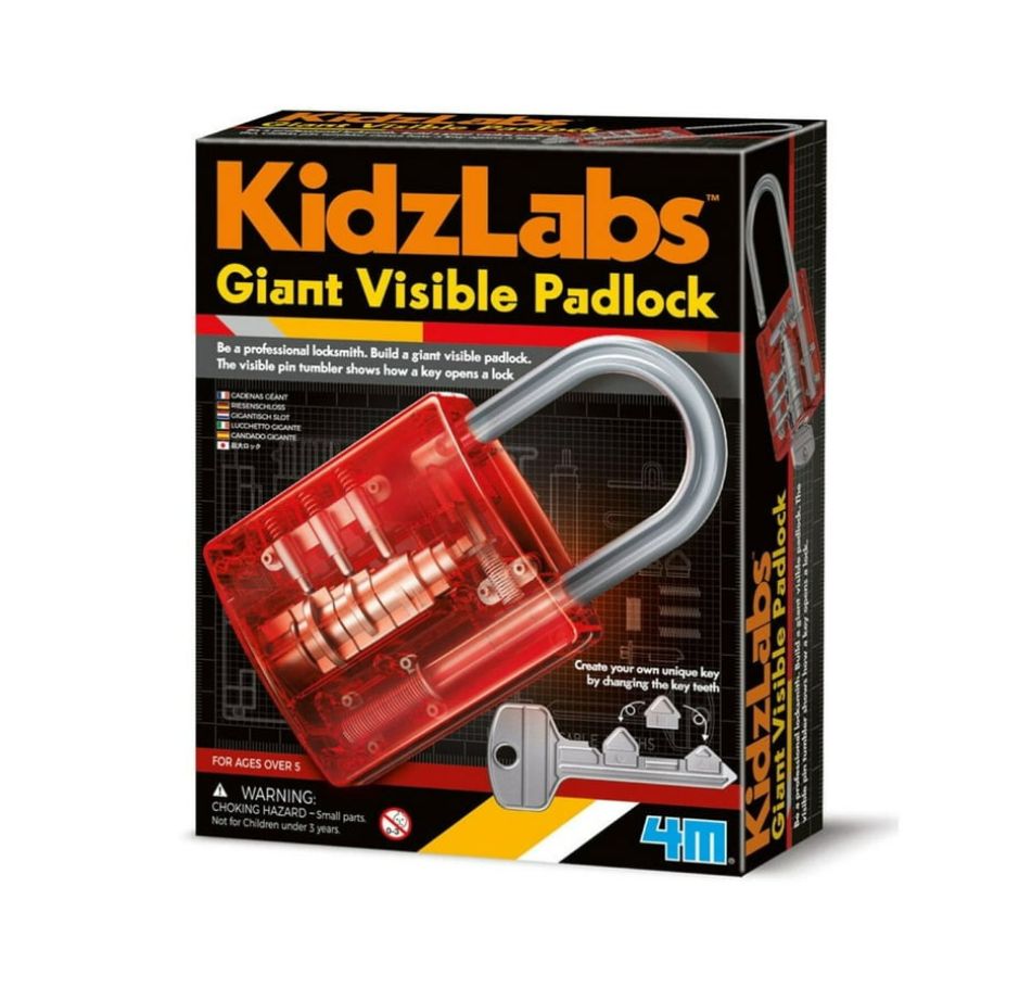 4M KidzLabs Giant Visible Padlock