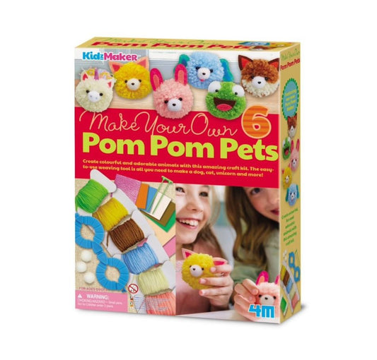 4M KidzMaker Make Your Own Pom Pom Pets
