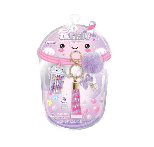 Trendy Lip Gloss Keychain