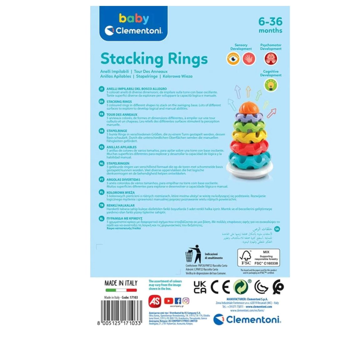 Clementoni Stacking Rings A Classic Toy for Little Learners