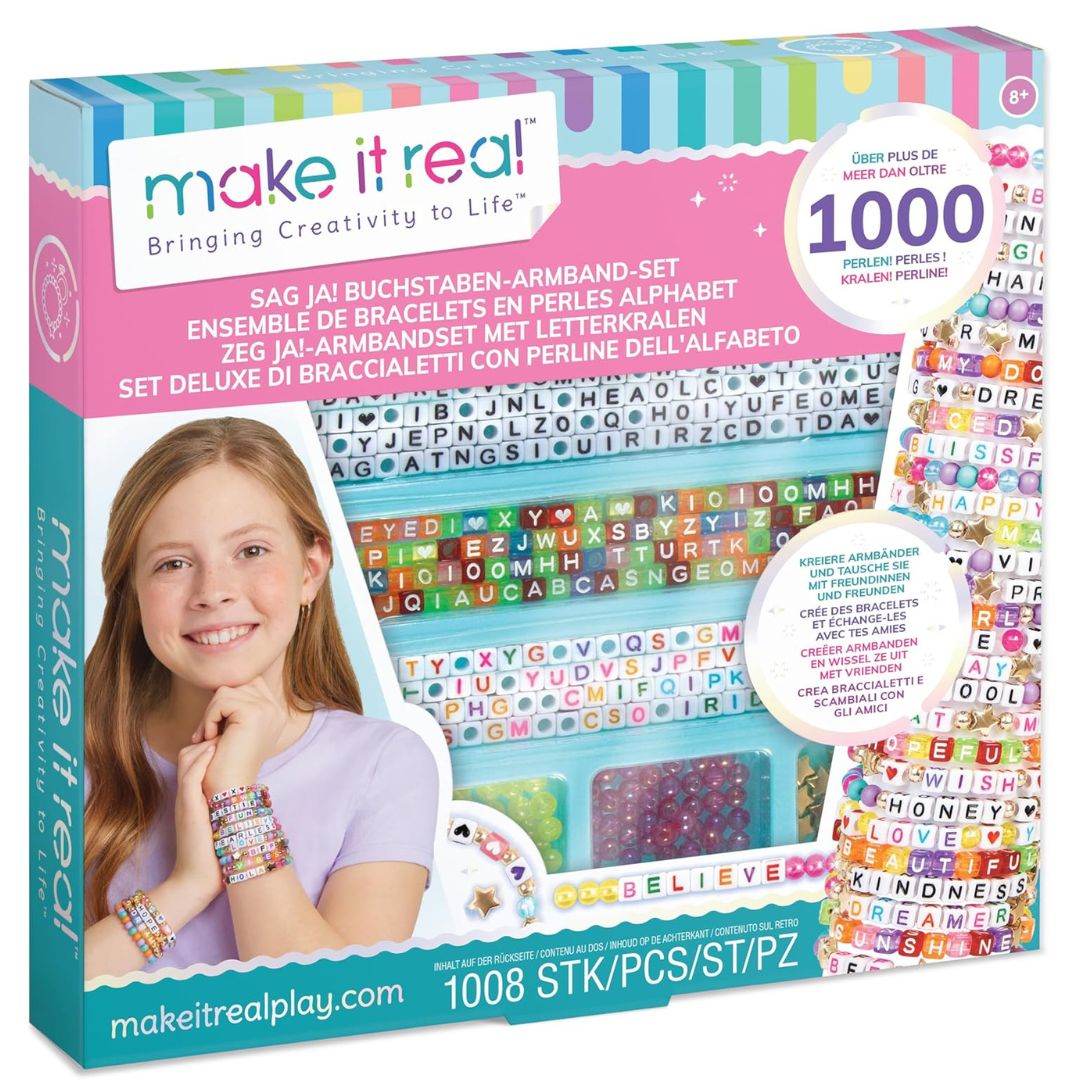 Make It Real Alphabet Bead Bracelet Kit