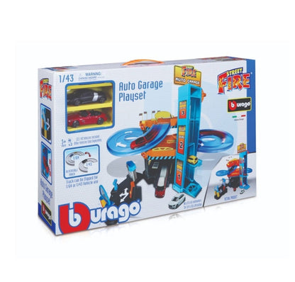 Burago Street Fire Auto Garage Playset