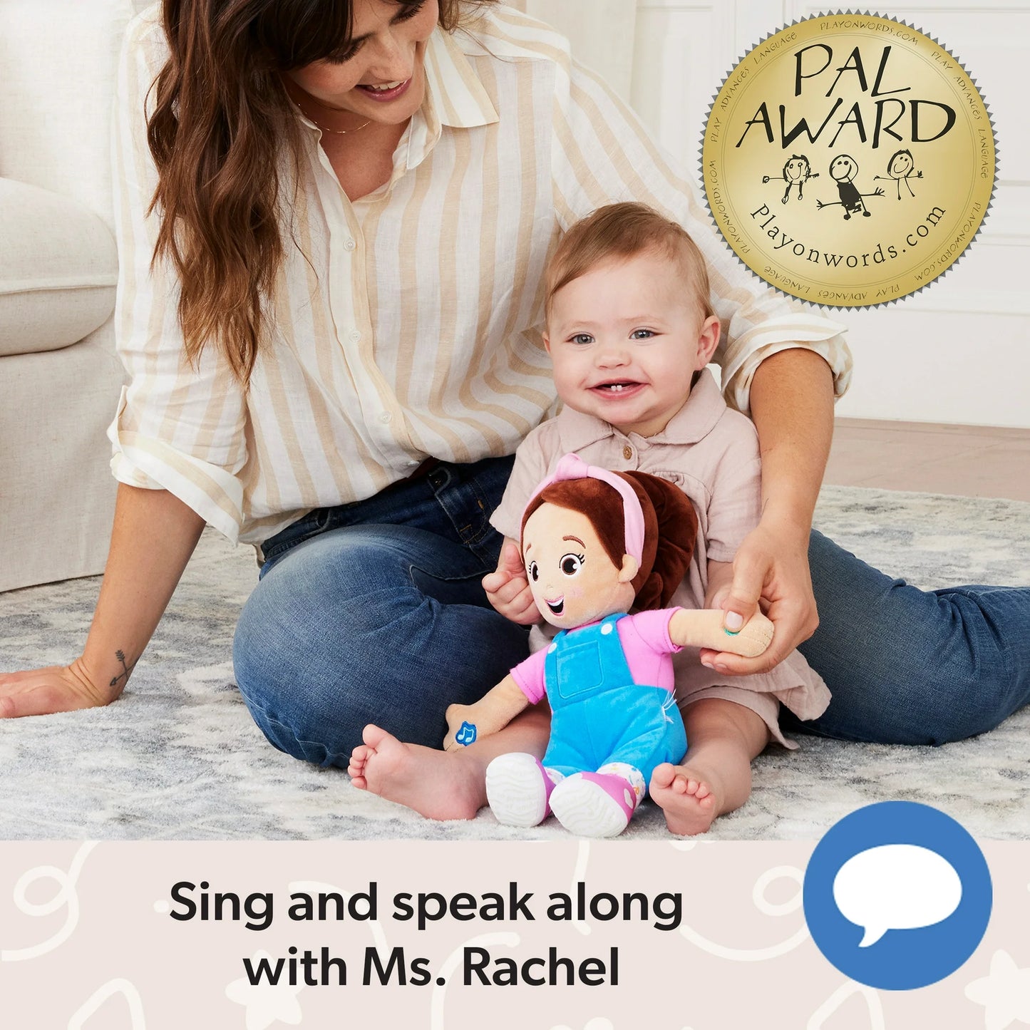 Ms. Rachel Official Speak & Sing 16-Inch Plush