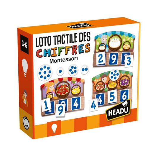 HEADU Montessori Loto Tactile 123 - French