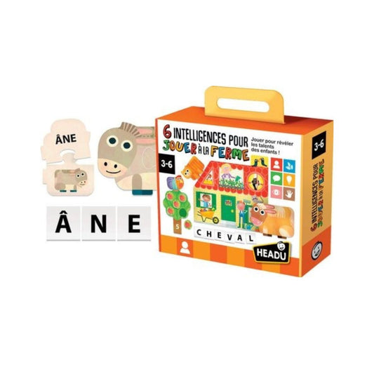 6 intelligences for playing on the farm - French